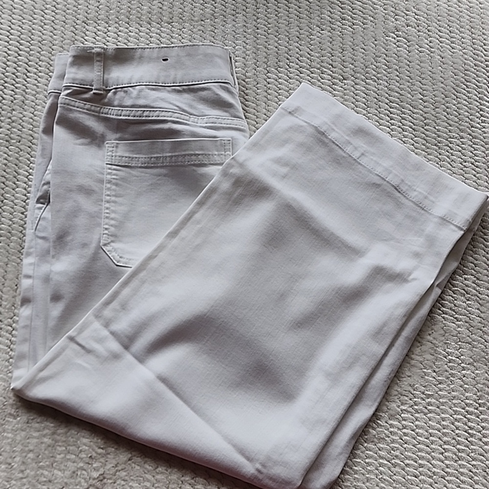 Talbots Simply Flattering Collection White Soft Denim Pants